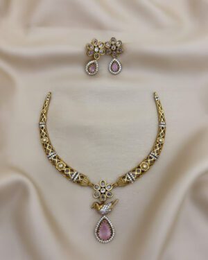 Pure Zirconian Diamond Necklace Set, ORN0804AM17