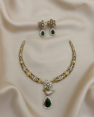 Pure Zirconian Diamond Necklace Set, ORN0804AM19