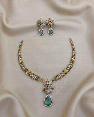 Pure Zirconian Diamond Necklace Set, ORN0804AM20