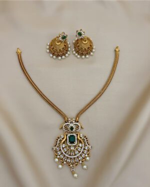 Pure Zirconian Diamond Necklace Set, ORN0804AM23