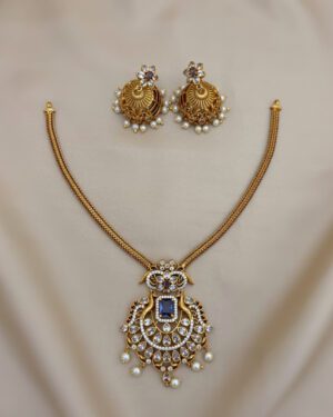 Pure Zirconian Diamond Necklace Set, ORN0804AM24