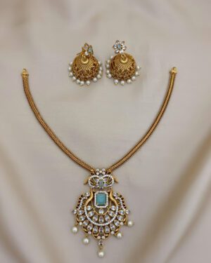 Pure Zirconian Diamond Necklace Set, ORN0804AM26