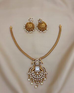 Pure Zirconian Diamond Necklace Set, ORN0804AM28