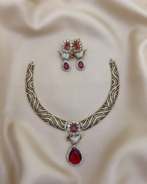 Pure Zirconian Diamond Necklace Set, ORN0804AM29