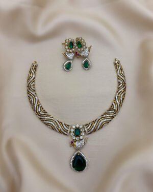 Pure Zirconian Diamond Necklace Set, ORN0804AM31