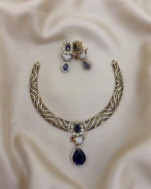 Pure Zirconian Diamond Necklace Set, ORN0804AM32