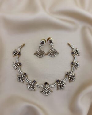 Pure Zirconian Diamond Necklace Set, ORN0804AM34