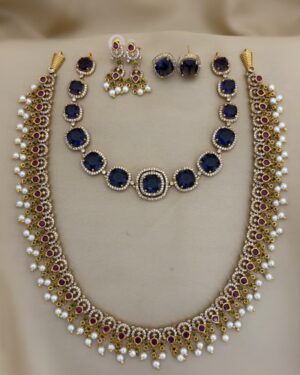 Pure Zirconian Diamond Necklace Set, ORN0804AM3