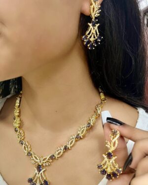 Pure Zirconian Diamond Necklace Set, ORN0804DM62