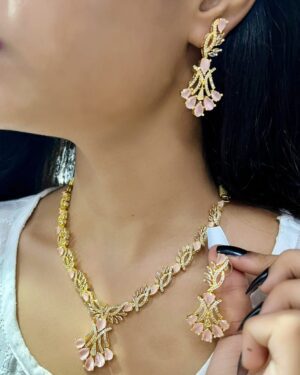 Pure Zirconian Diamond Necklace Set, ORN0804DM67