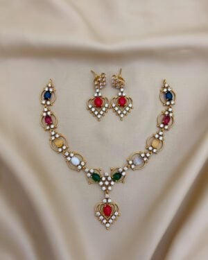 Pure Zirconian Diamond Necklace Set, ORN0904AM12