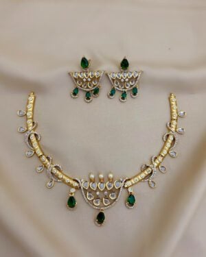 Pure Zirconian Diamond Necklace Set, ORN0904AM13
