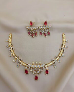 Pure Zirconian Diamond Necklace Set, ORN0904AM14