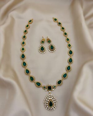 Pure Zirconian Diamond Necklace Set, ORN0904AM23