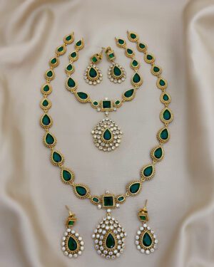 Pure Zirconian Diamond Necklace Set, ORN0904AM24