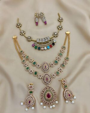 Pure Zirconian Diamond Necklace Set, ORN0904AM6