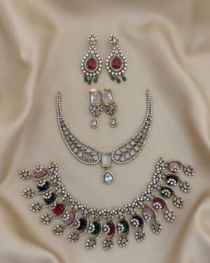 Pure Zirconian Diamond Necklace Set, ORN1004AM10
