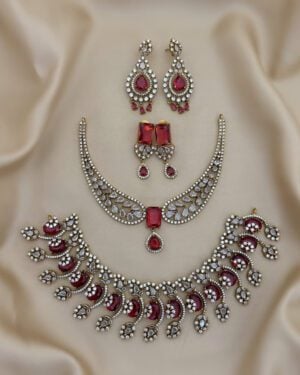 Pure Zirconian Diamond Necklace Set, ORN1004AM13