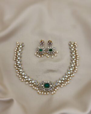Pure Zirconian Diamond Necklace Set, ORN1004AM15