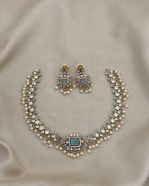 Pure Zirconian Diamond Necklace Set, ORN1004AM16