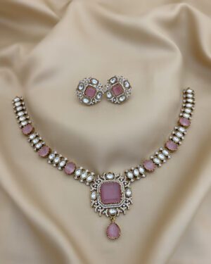 Pure Zirconian Diamond Necklace Set, ORN1004AM18