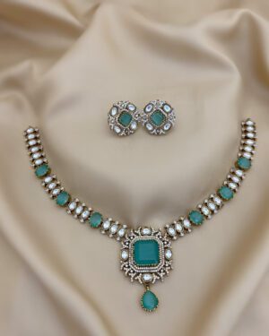 Pure Zirconian Diamond Necklace Set, ORN1004AM19