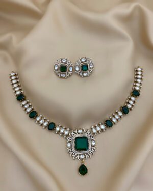 Pure Zirconian Diamond Necklace Set, ORN1004AM22