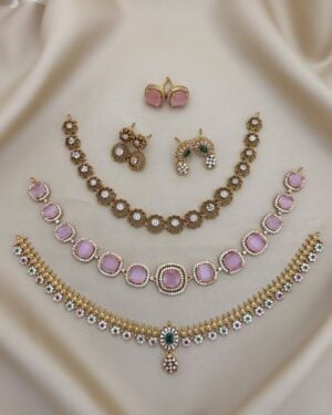 Pure Zirconian Diamond Necklace Set, ORN1004AM27