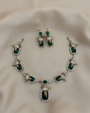 Pure Zirconian Diamond Necklace Set, ORN1004AM29