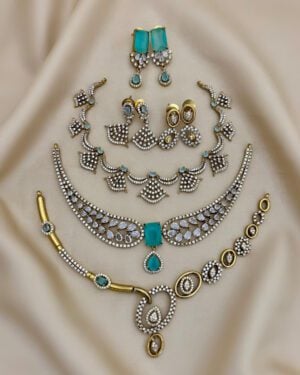 Pure Zirconian Diamond Necklace Set, ORN1004AM2