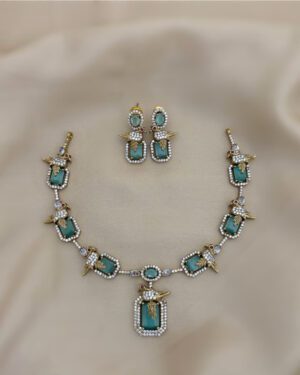 Pure Zirconian Diamond Necklace Set, ORN1004AM30