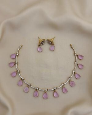 Pure Zirconian Diamond Necklace Set, ORN1004AM33