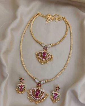 Pure Zirconian Diamond Necklace Set, ORN1004AM35