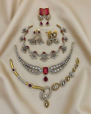 Pure Zirconian Diamond Necklace Set, ORN1004AM3