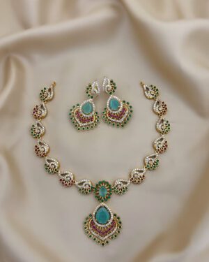 Pure Zirconian Diamond Necklace Set, ORN1004AM7