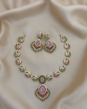 Pure Zirconian Diamond Necklace Set, ORN1004AM8