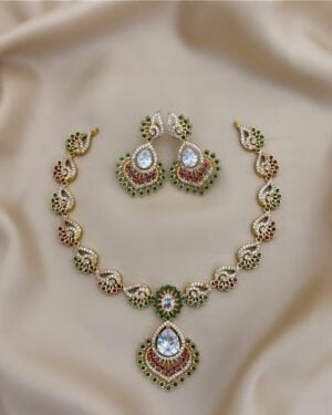 Pure Zirconian Diamond Necklace Set, ORN1004AM9