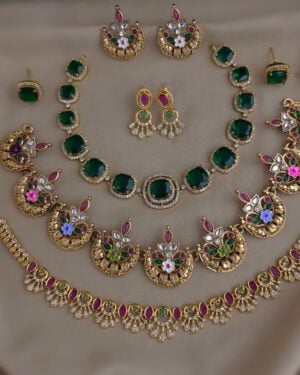 Pure Zirconian Diamond Necklace Set, ORN1004BM50