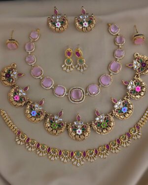 Pure Zirconian Diamond Necklace Set, ORN1004BM51