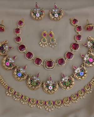 Pure Zirconian Diamond Necklace Set, ORN1004BM53