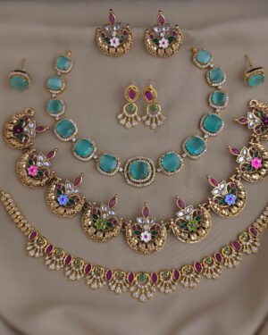 Pure Zirconian Diamond Necklace Set, ORN1004BM54