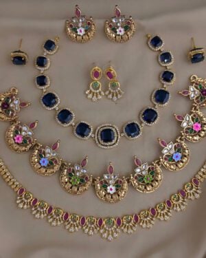 Pure Zirconian Diamond Necklace Set, ORN1004BM56