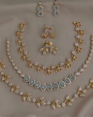 Pure Zirconian Diamond Necklace Set, ORN1004BM61