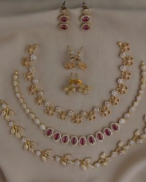 Pure Zirconian Diamond Necklace Set, ORN1004BM63