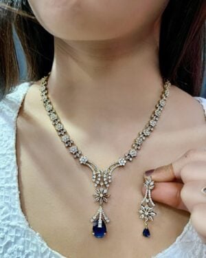 Pure Zirconian Diamond Necklace Set, ORN1004DM67