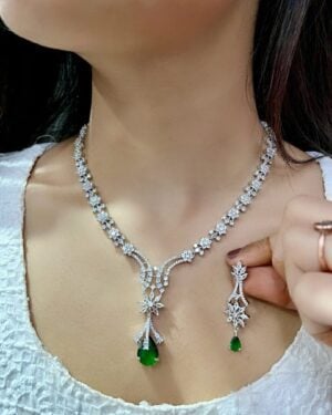 Pure Zirconian Diamond Necklace Set, ORN1004DM69