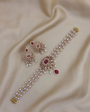 Pure Zirconian Diamond Necklace Set, ORN1103AM18