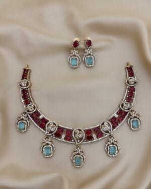 Pure Zirconian Diamond Necklace Set, ORN1104AM15