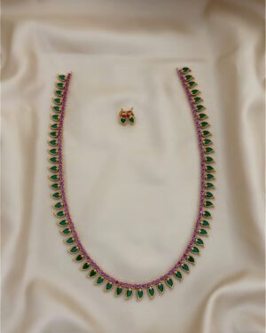 Pure Zirconian Diamond Necklace Set, ORN1104AM19