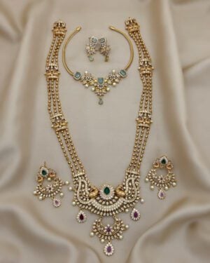 Pure Zirconian Diamond Necklace Set, ORN1104AM7